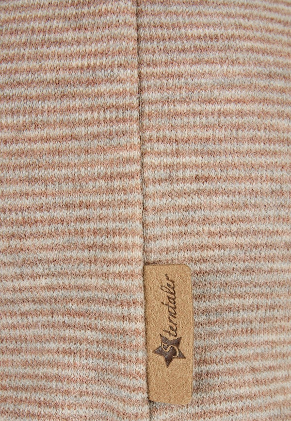 Sterntaler Beanie in Beige Braun mit Löwen-Stickerei - Löwe