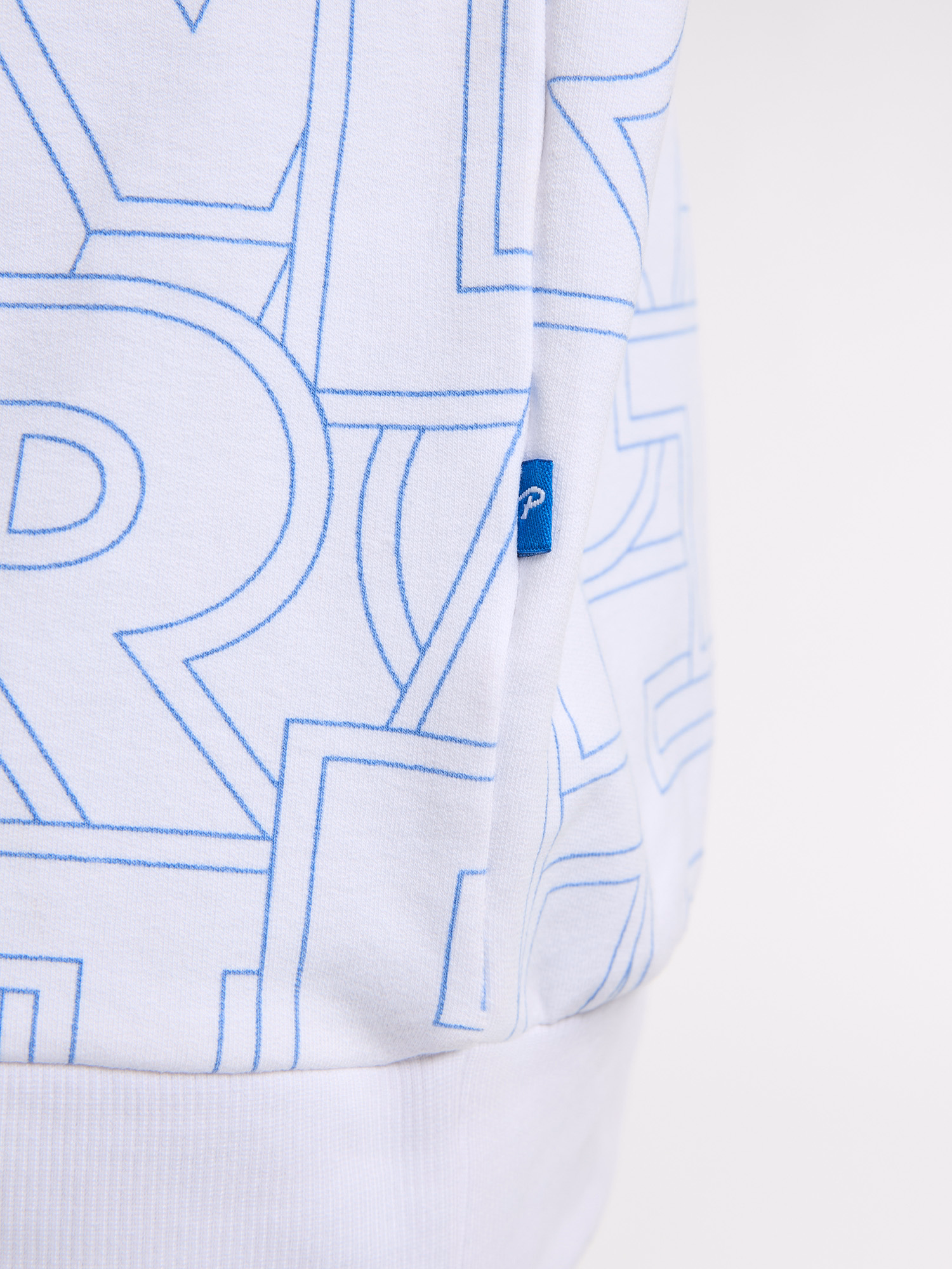 Petrol Industries Jungs Hoodie Sweatshirt in Bright White Weiß mit Allover Print in Blau - SALE