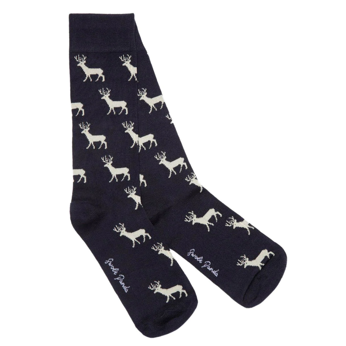 Swole Panda Bambus Herren Socken in Schwarz - Hirsch