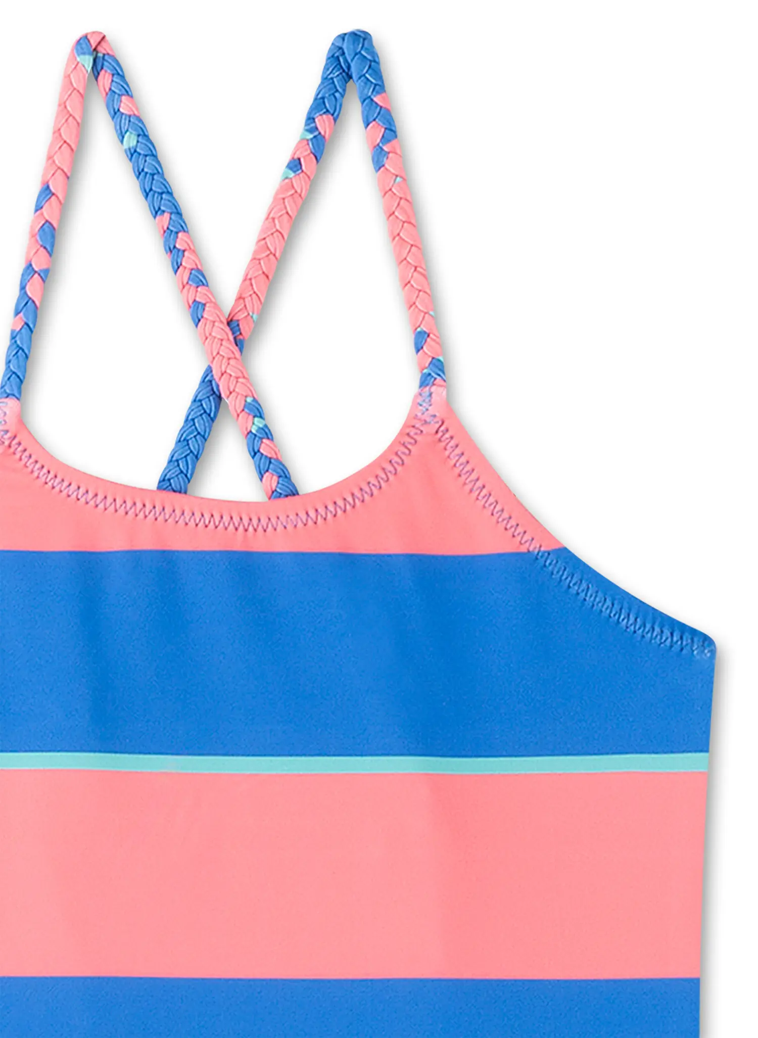 Sanetta Badeanzug gestreift - Pink/Blau - SALE Sanetta Badeanzug gestreift - Pink/Blau - SALE