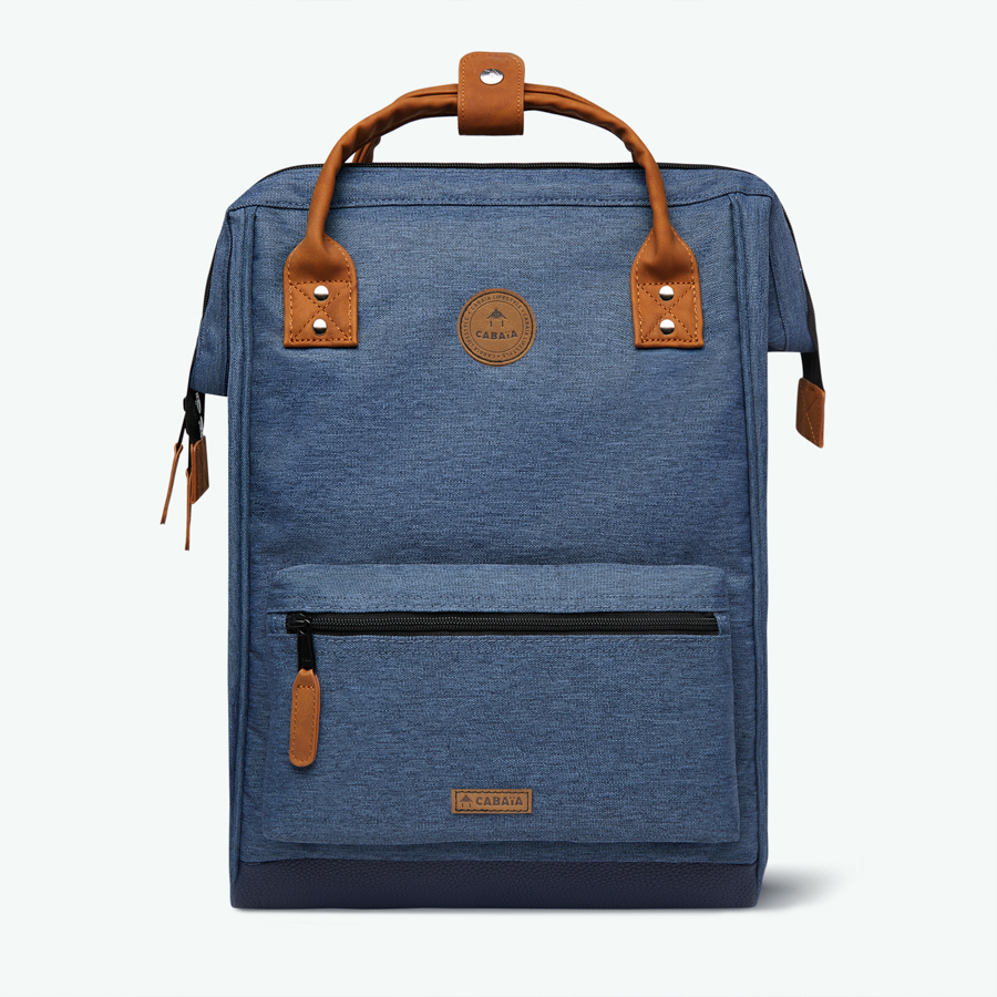PARIS_LARGE_BACKPACK_ADVENTURER_PARIS_4 Cabaia Rucksack PARIS Large mit Laptop-Fach - Marineblau Meliert