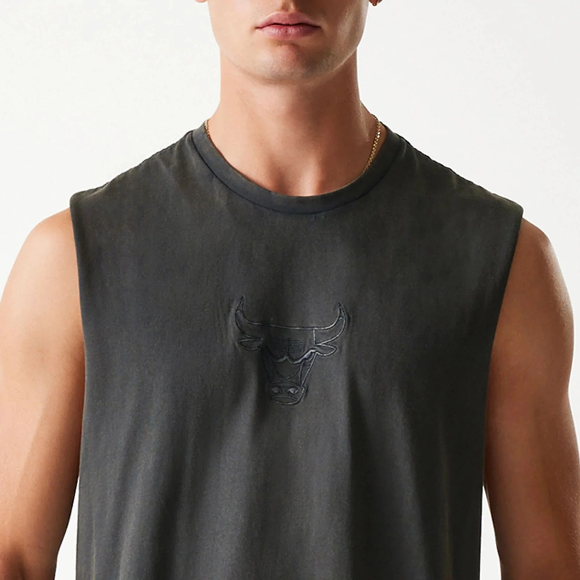 New Era Tank T-Shirt Graues Chicago Bulls NBA Washed Tanktop