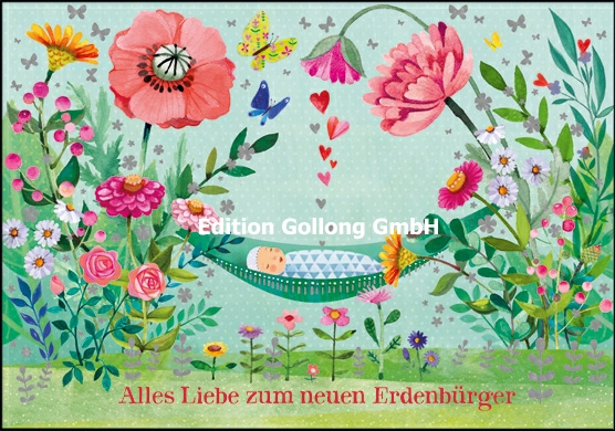 Edition Gollong Karte zum neuen Erdenbürger - Baby