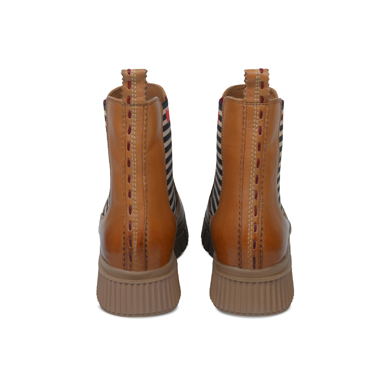 Crickit Stiefel NAELLE in Cognac mit Streifen und kleinem Herzchen - SALE Crickit Stiefel NAELLE in Cognac mit Streifen und kleinem Herzchen - SALE