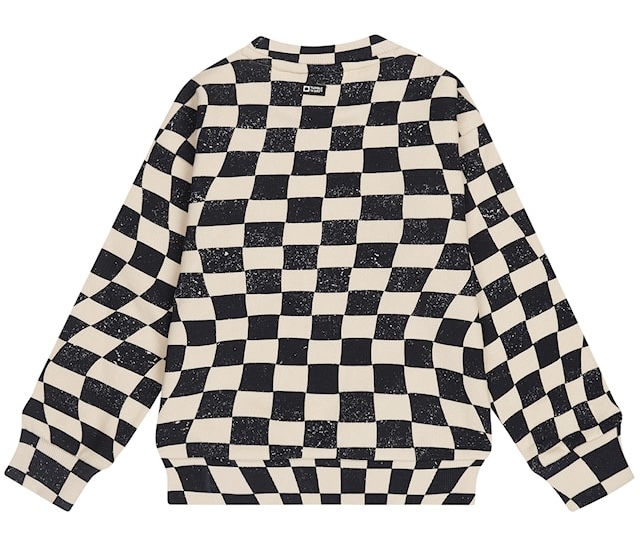 Tumble 'n Dry TND Ripley Sweatshirt Wavy Schachbrett mit Smiley Tumble 'n Dry TND Ripley Sweatshirt Wavy Schachbrett mit Smiley