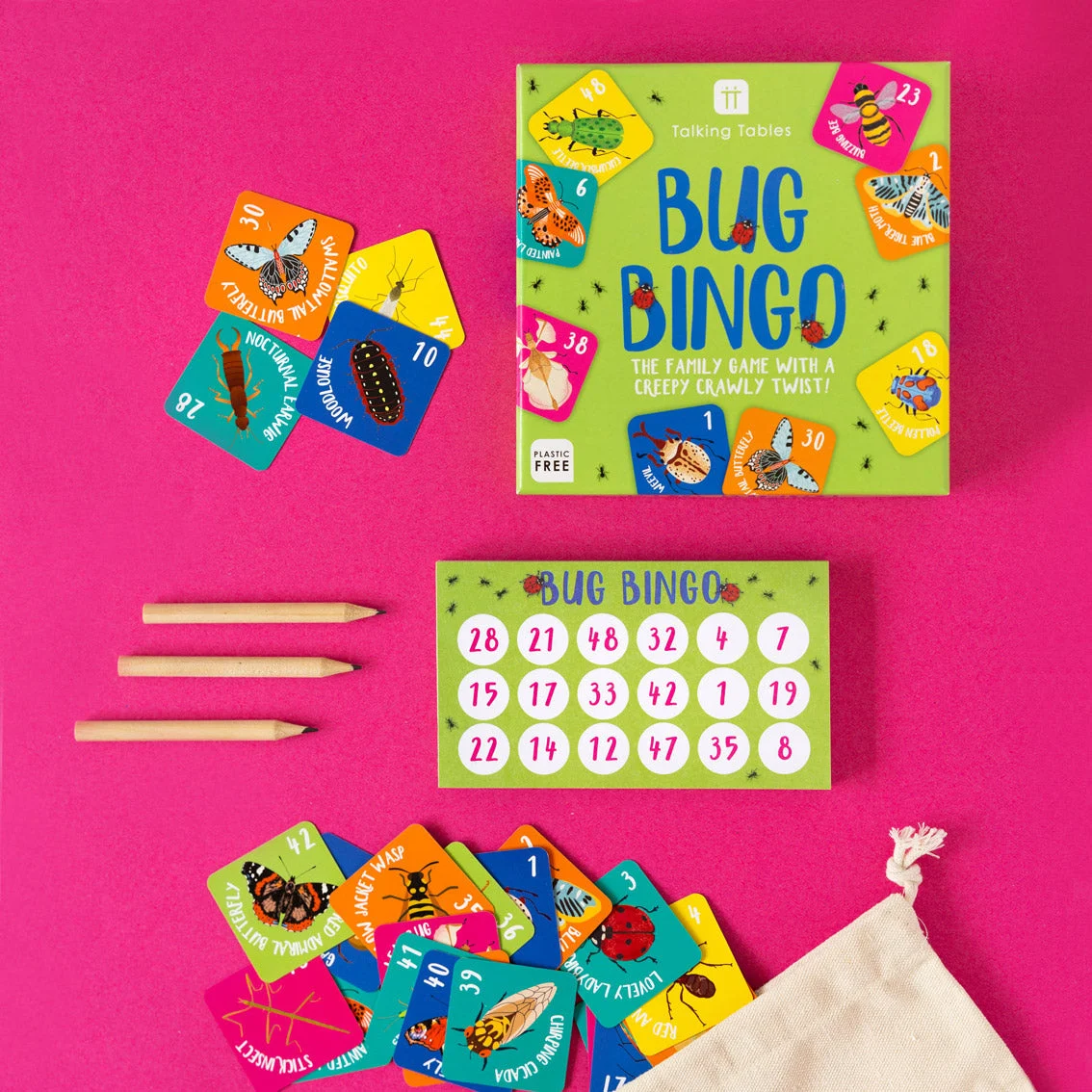 Talking Tables Bingo-Spiel Bug - Insekten Bingo Talking Tables Bingo-Spiel Bug - Insekten Bingo