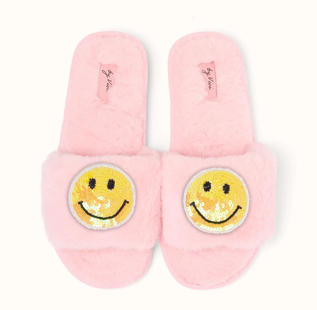 By Vivi Broschen-Set für Slipper oder Mode - Smile in Gelb By Vivi Broschen-Set für Slipper oder Mode - Smile in Gelb