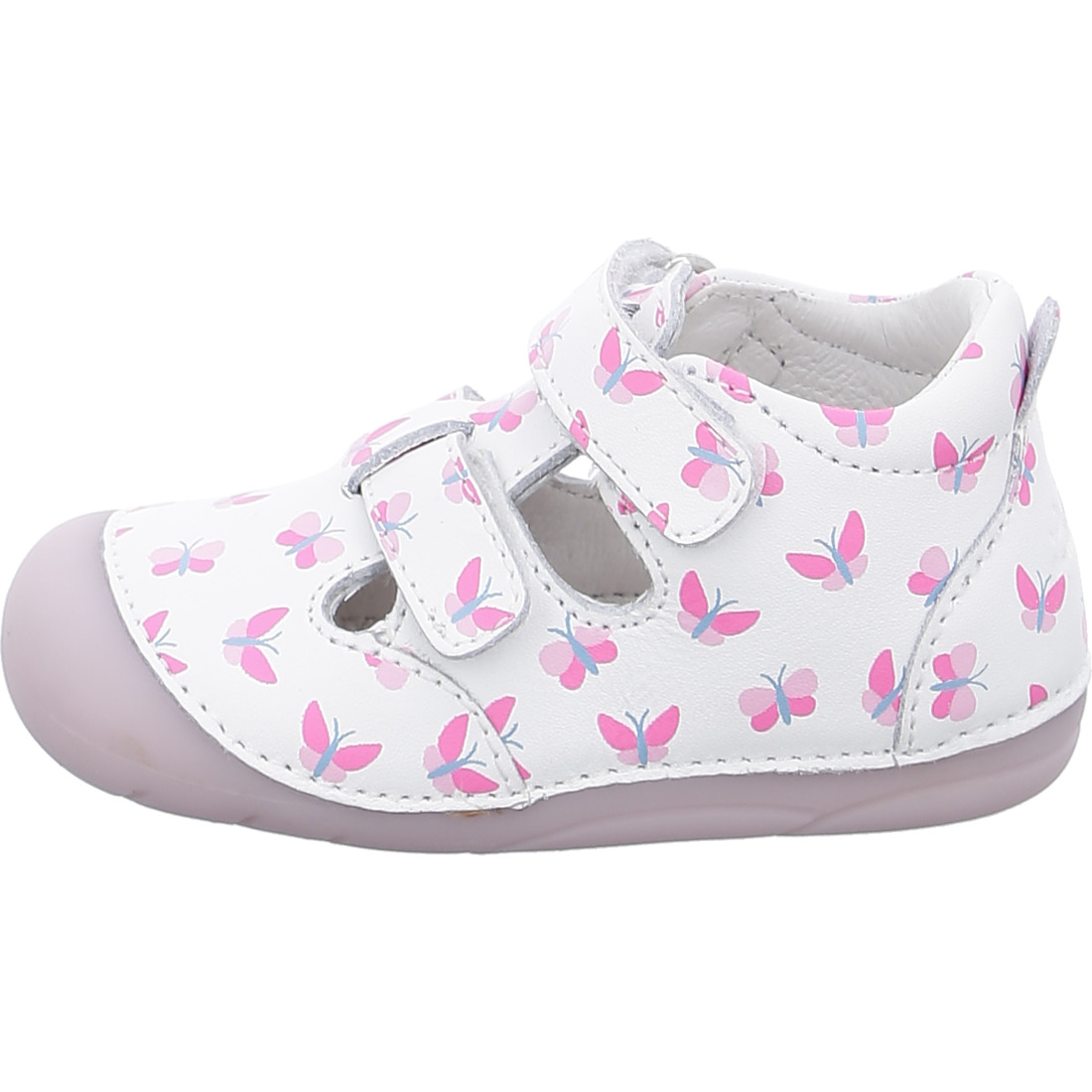 048332-4 Lurchi Leder Lauflernschuhe FLOTTY mit Klett - Schmetterlinge