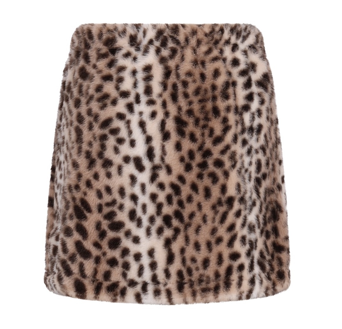 Like Flo Samm Flo Mädchen Faux Fell Rock Braun - Leo Like Flo Samm Flo Mädchen Faux Fell Rock Braun - Leo