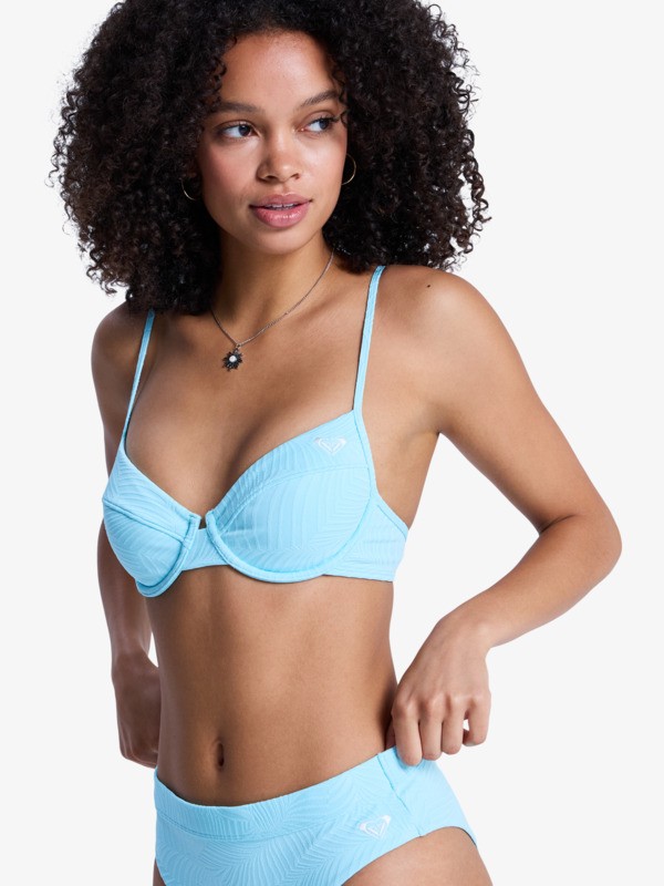 Roxy Palm Dreams Bikinitop mit Bügeln für Frauen in Hellblau Roxy Palm Dreams Bikinitop mit Bügeln für Frauen in Hellblau