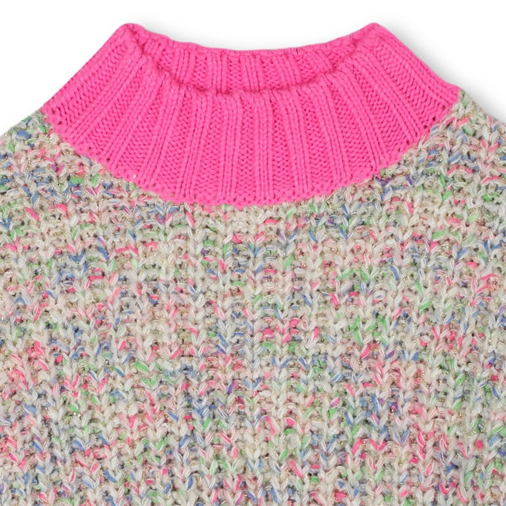 Billieblush Strickpullover in Creme mit bunten Akzenten - Glitzer - SALE