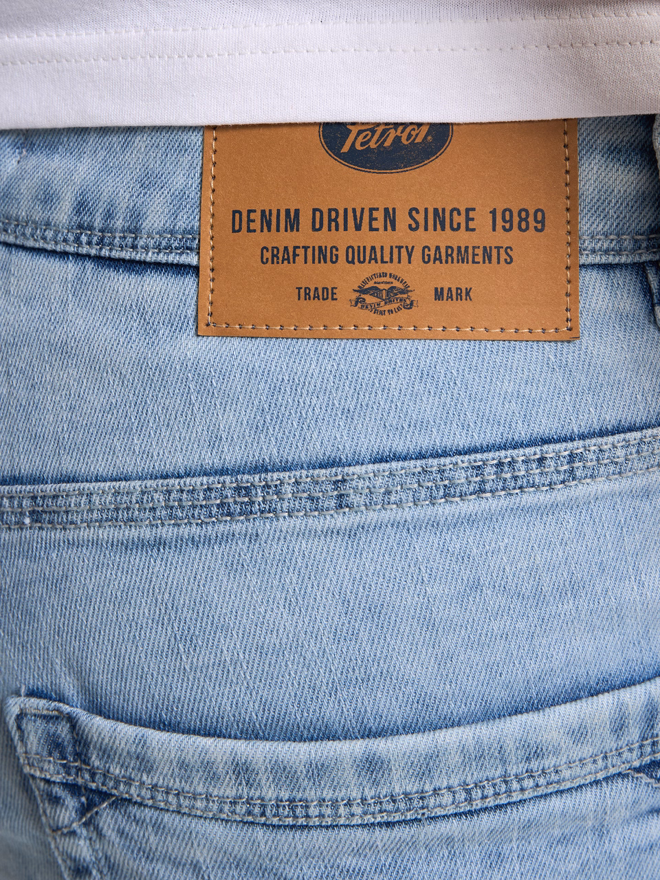 Petrol Industries Herren Jeans Short in Light stone Hellblau 