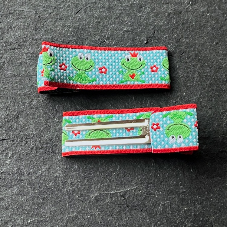 Wowzers Designer Clips - Froschkönig Blau - 1 Paar 