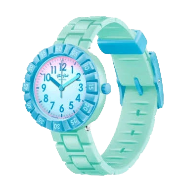 Flik Flak Uhr Kinderuhr - BLUE SPLASH - Türkis/Mint 