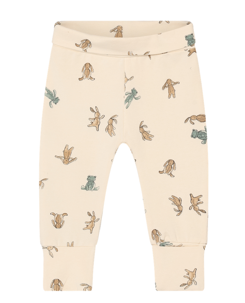 Noppies Babyhose in Buttercream Creme mit Hasen Allover