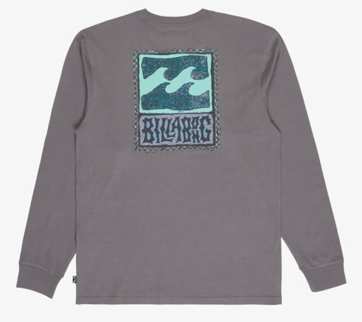 Billabong Stamp Langarm Shirt in Grau - Cooles Logo Billabong Stamp Langarm Shirt in Grau - Cooles Logo
