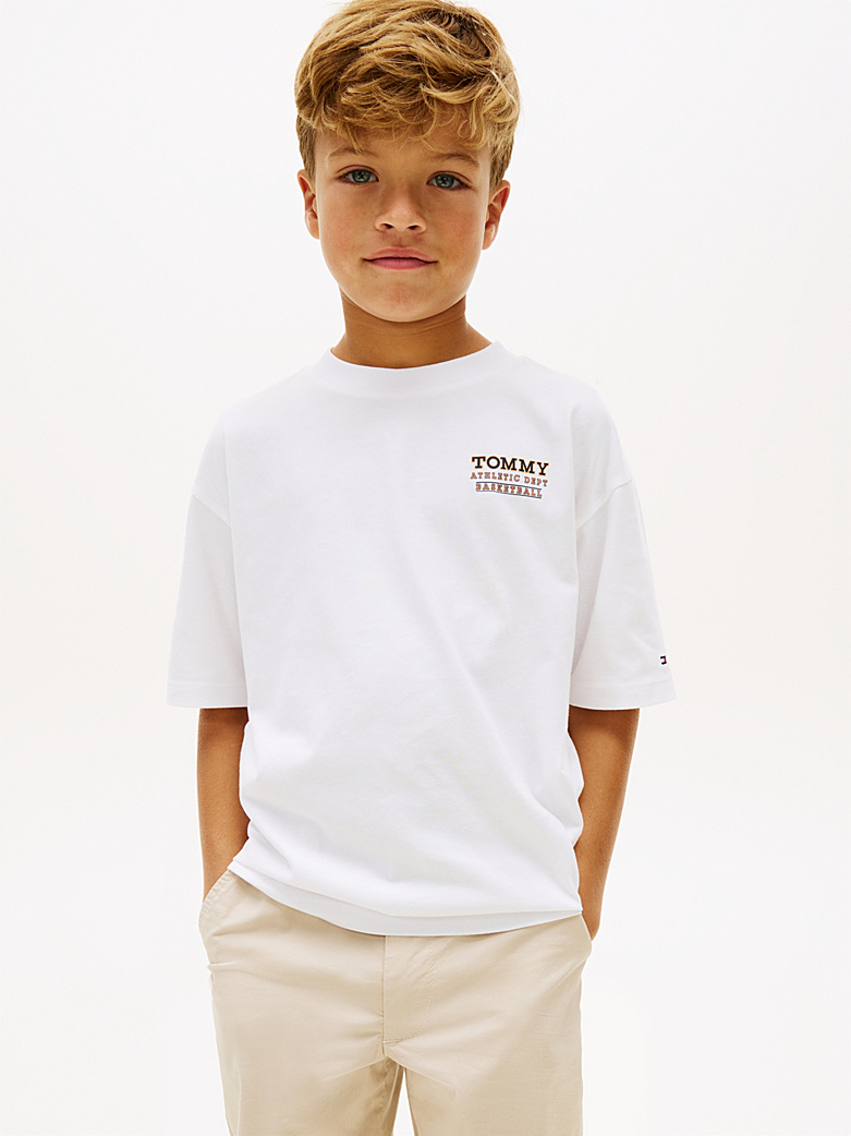 Tommy Hilfiger Jungs T-Shirt in weiß - Basketball