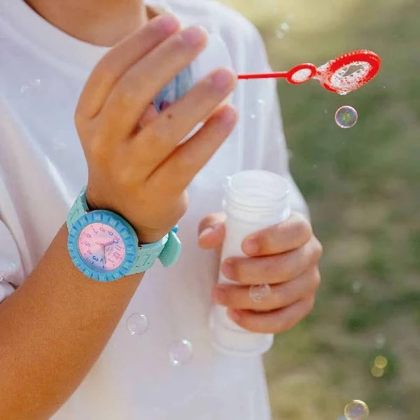 Flik Flak Uhr Kinderuhr - BLUE SPLASH - Türkis/Mint 