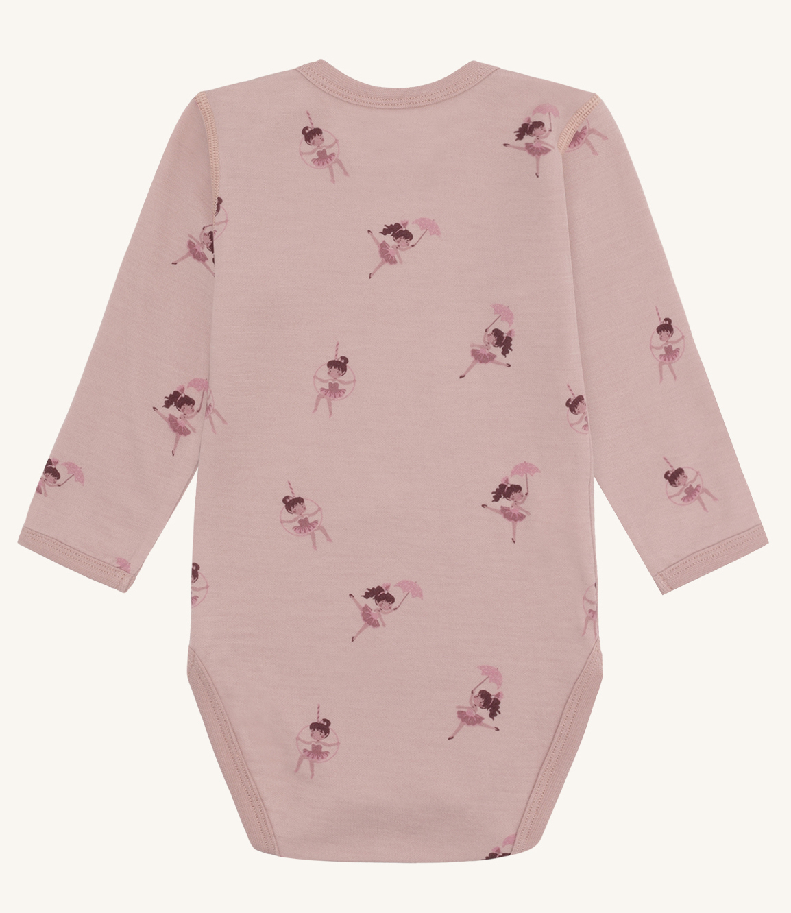 Hust & Claire Baloo Wolle Bambus Body in Rosa - Line Dancer Ballet
