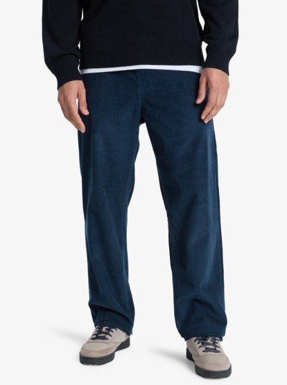 Quiksilver Taxer Regular Cord Hose in Marineblau Navy Quiksilver Taxer Regular Cord Hose in Marineblau Navy