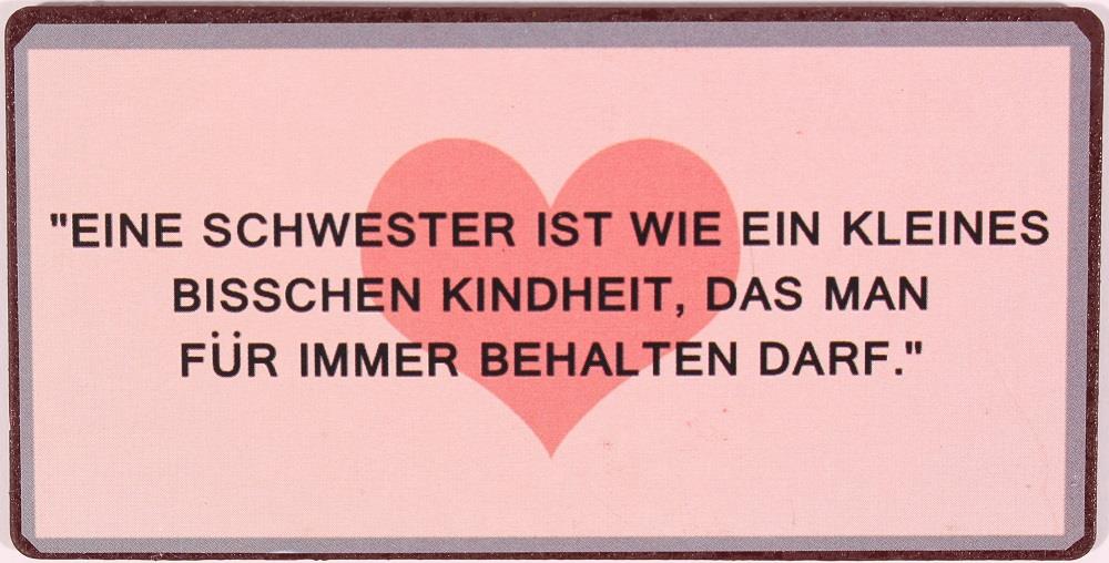 Lafinesse Metal Schild - Eine Schwester ist wie ein kleines