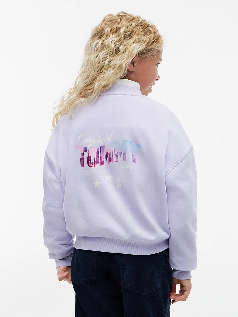 Tommy Hilfiger Starback Graphik Sweatshirt in Lavender Ice - Flieder Tommy Hilfiger Starback Graphik Sweatshirt in Lavender Ice - Flieder