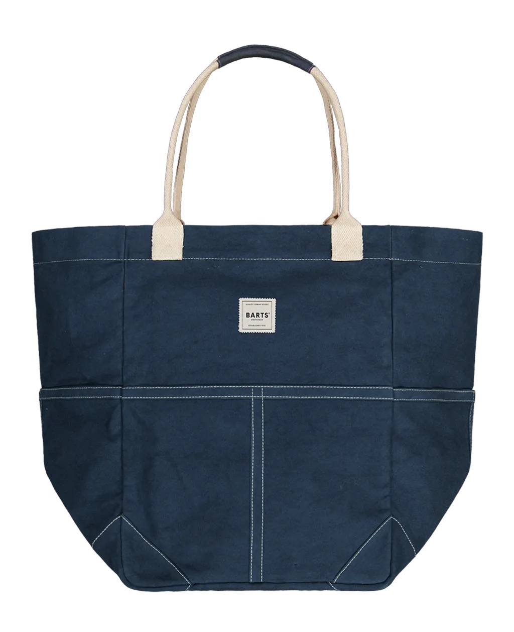 Barts Jondi Tasche - X-Large Baumwolle Canvas Beach Tote in Navy Blau Barts Jondi Tasche - X-Large Baumwolle Canvas Beach Tote in Navy Blau