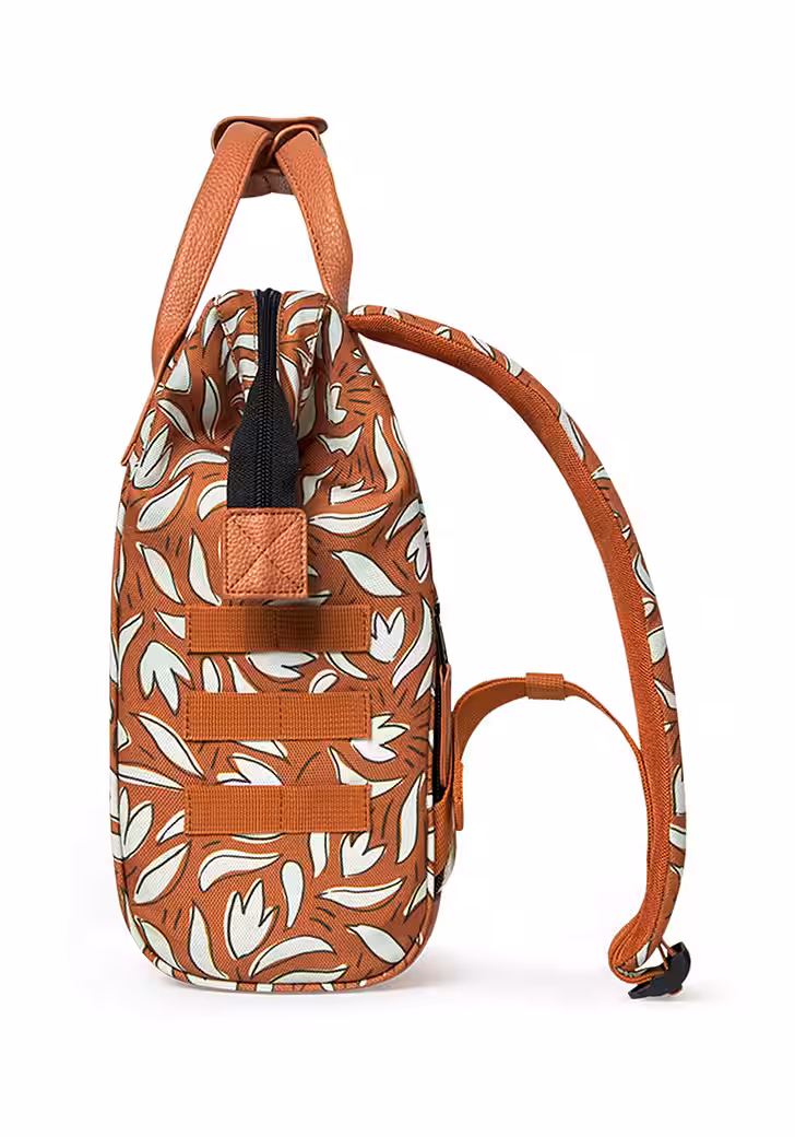 Cabaia Rucksack SUMATRA Small (mit Laptop-Fach) in Camel Blätter Design Cabaia Rucksack SUMATRA Small (mit Laptop-Fach) in Camel Blätter Design