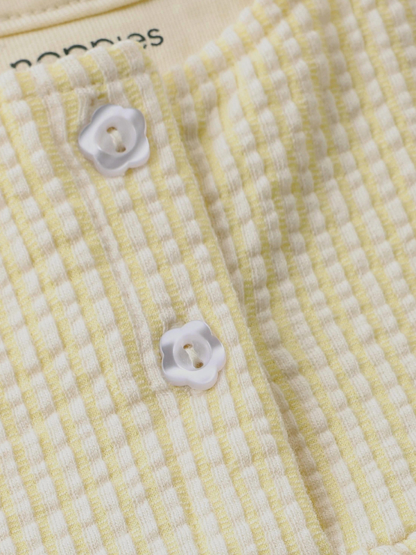 Noppies Baby Kleid Seersucker Gelb Gestreift - Lemon Meringue