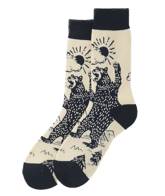 Little Blue House Cozy Socks Herrensocken - Grizzly Bär