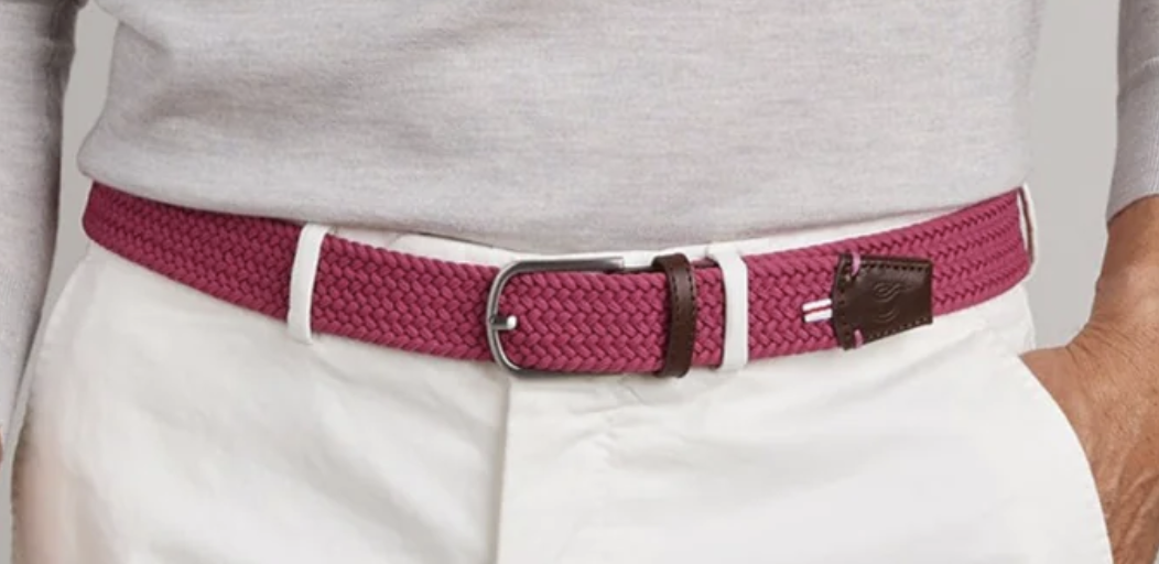 La Boucle Positano MONO Malaga Stretch Gürtel Beerenrot