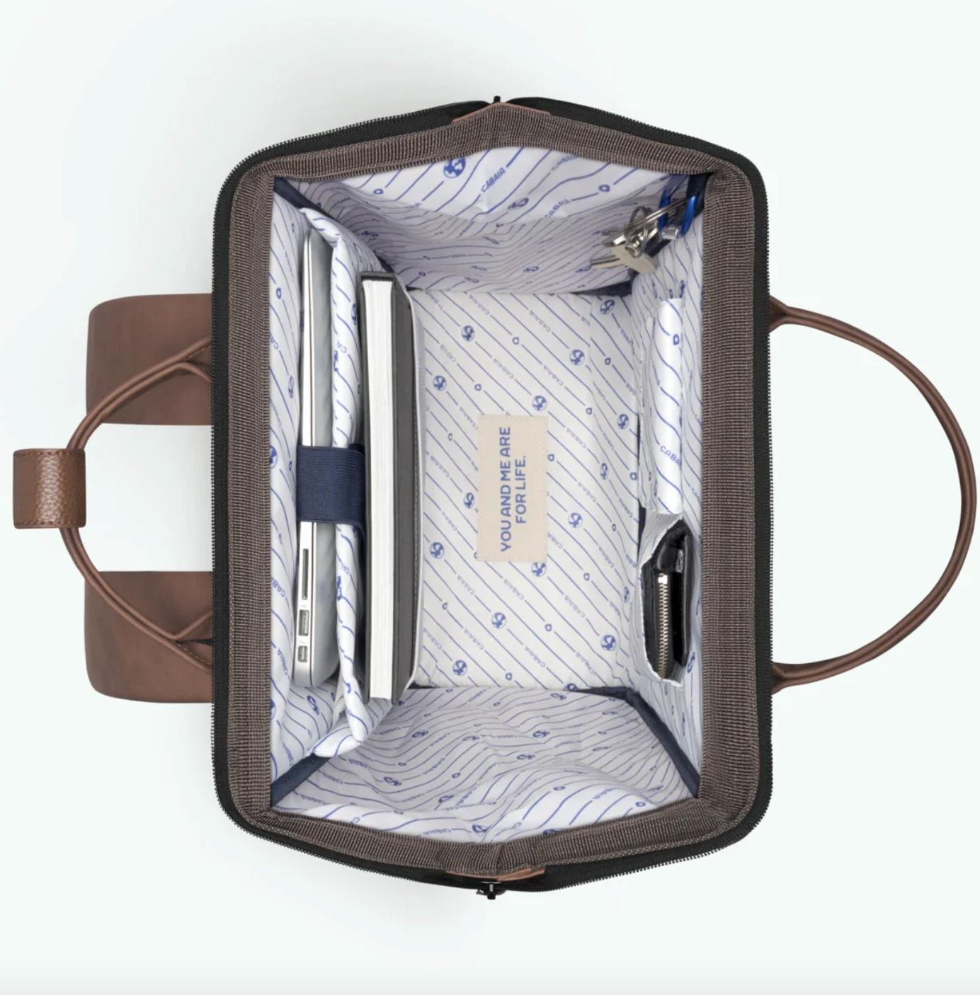 Cabaia Rucksack CARCASSONNE Large mit Laptop-Fach - Braun