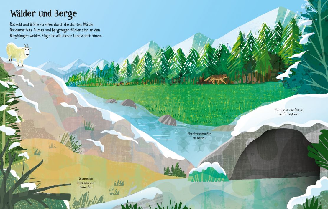 Usborne Mein erstes Stickerbuch - Wilde Tiere