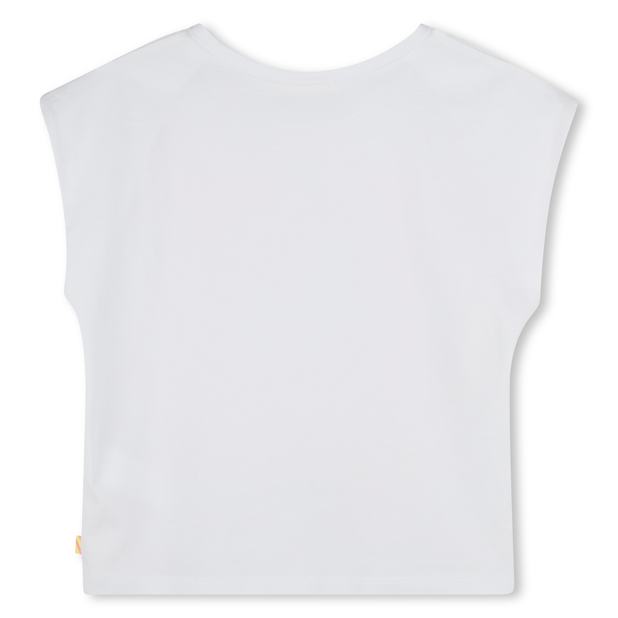 Billieblush Kurzarm T-Shirt Neon Pink & Gelb Glitzer Kirsch mit Sonne - SALE