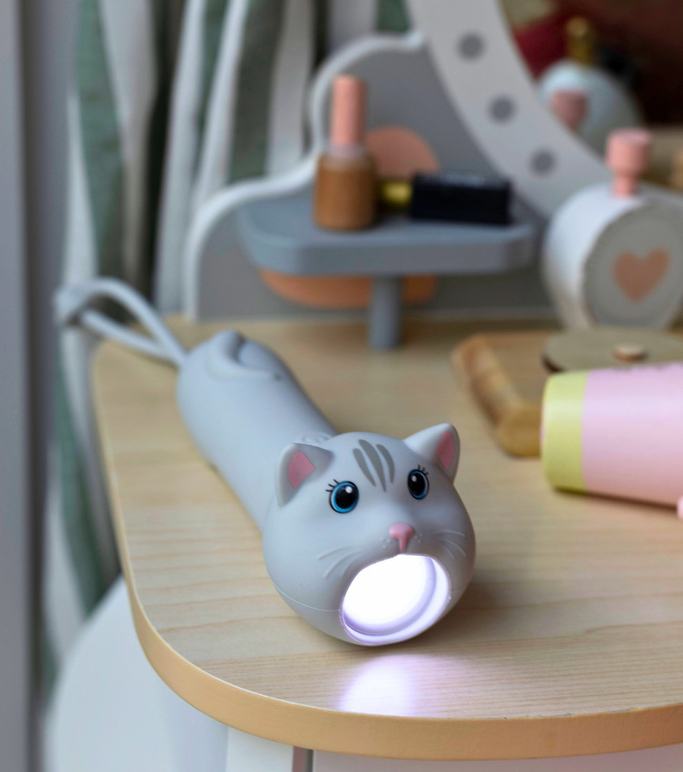 Rabbit & Friends Katze Taschenlampe in Grau - Mimi