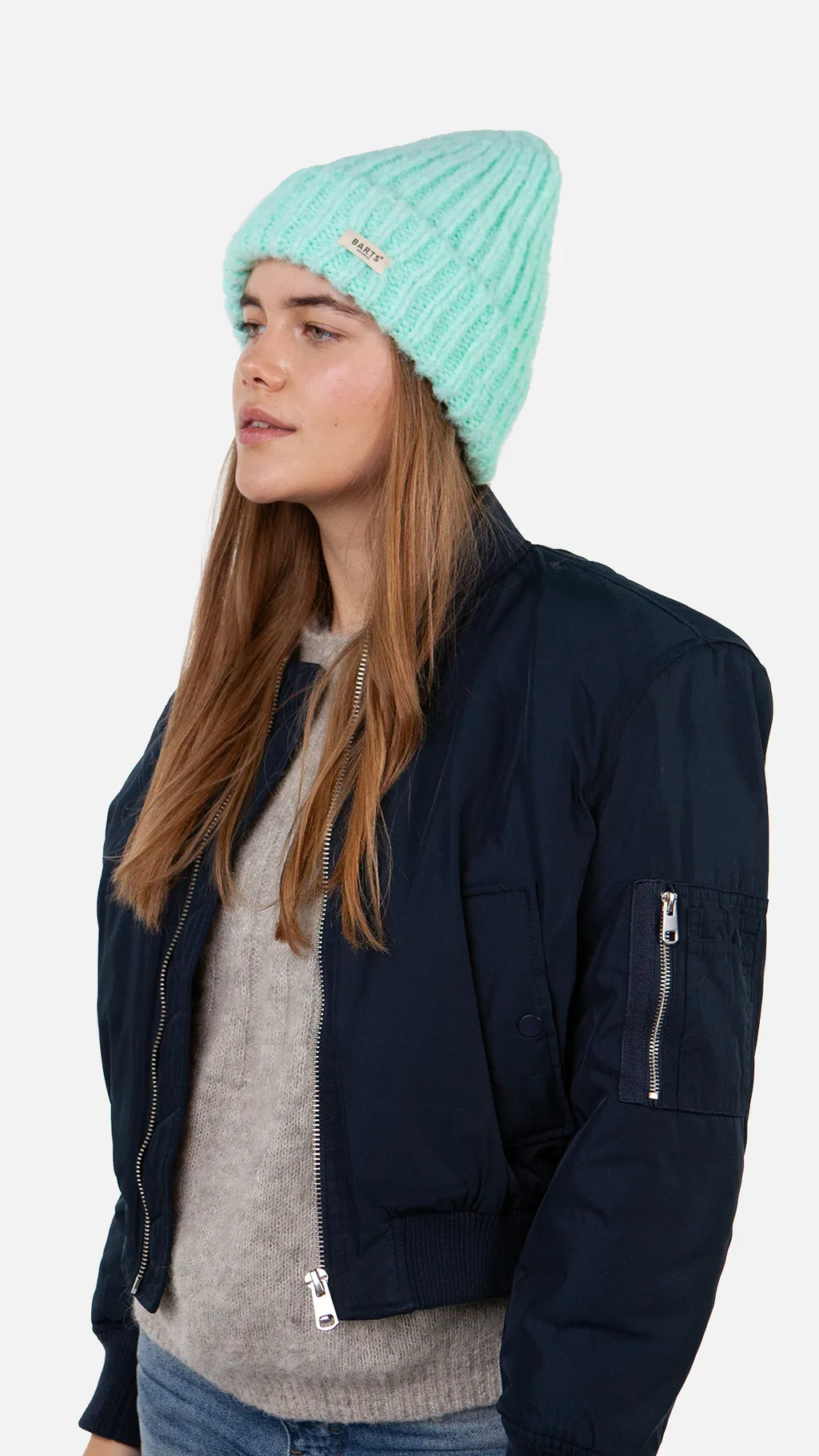 Barts Wellawaya Damen Weiche Mütze in Water Blue - Mint Grün