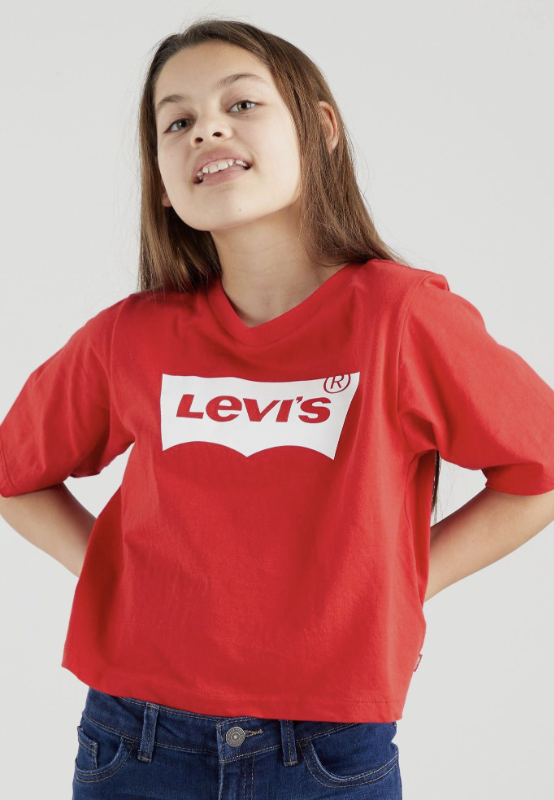 Bildschirm-foto-2024-01-30-um-07-01-37 Levis T-Shirt in Rot mit Batwing-Logo auf der Brust - SALE