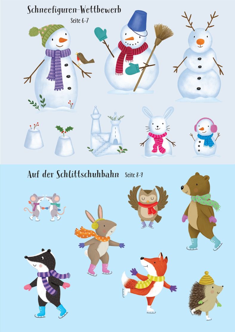 Usborne Meine glitzernde Stickerwelt: Winterzauber Usborne Meine glitzernde Stickerwelt: Winterzauber
