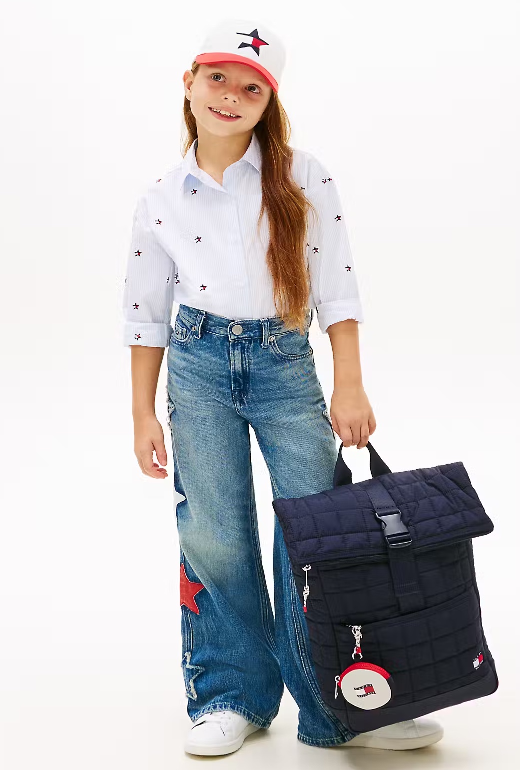 Tommy Hilfiger Rucksack Gesteppt - Wavy Flag Quilted Backpack in Navy Blau Tommy Hilfiger Rucksack Gesteppt - Wavy Flag Quilted Backpack in Navy Blau