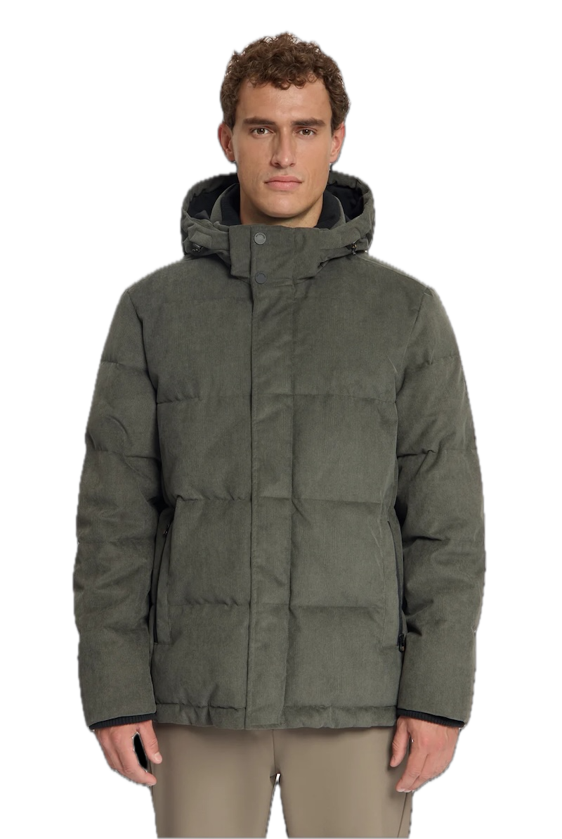 No Excess Cordjacke mit Kapuze Winterjacke für Herren in Oliv Grün No Excess Cordjacke mit Kapuze Winterjacke für Herren in Oliv Grün