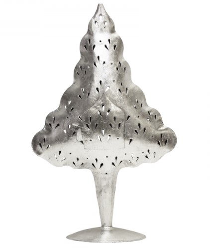 Pape Baum Windlicht L - Silber - SALE