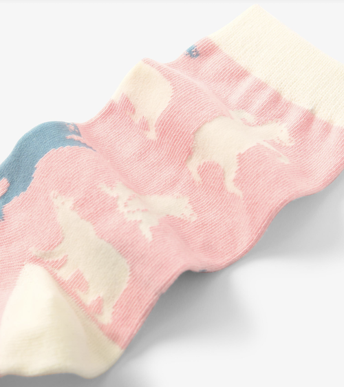 Little Blue House Damen Socken in Rosa - Polar Bears - Eisbären