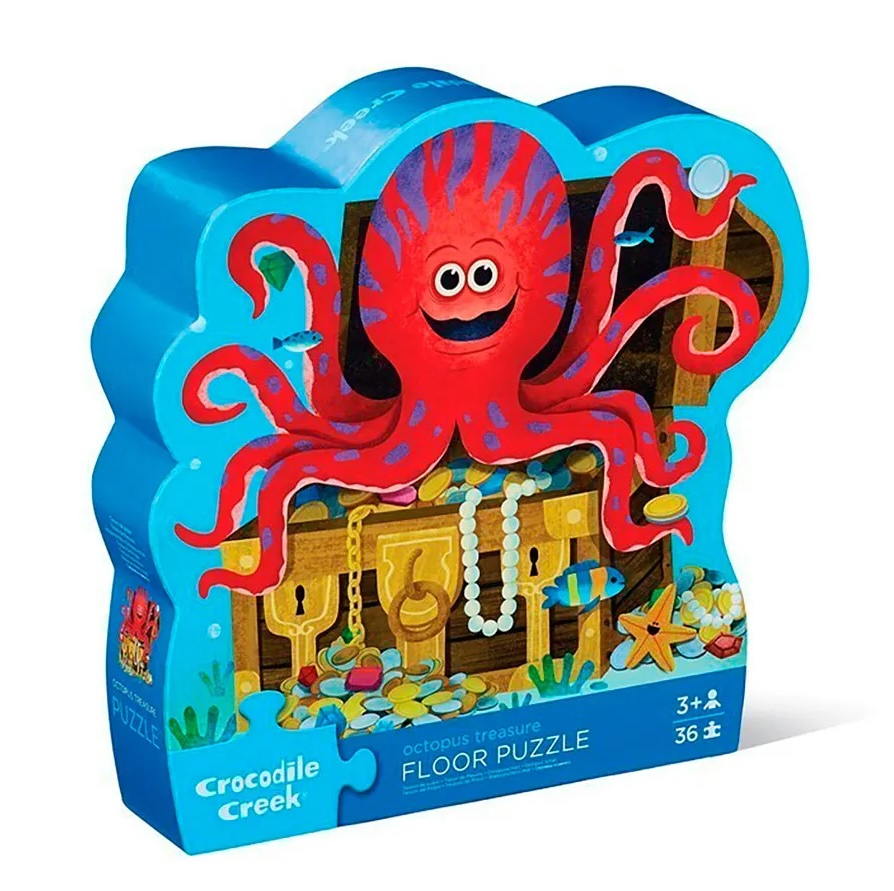 Crocodile Creek Maxi Puzzle Octopus Treasure – Magisches Einhornschloss Puzzle mit 36 Crocodile Creek Maxi Puzzle Octopus Treasure – Magisches Einhornschloss Puzzle mit 36
