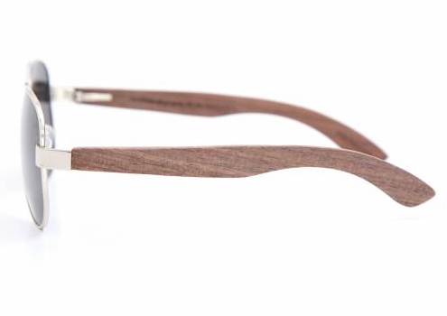 C3 Sonnenbrille Polarized - Rio in Silver Rahmen / Graues Glas