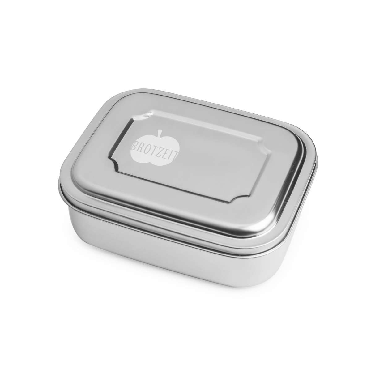 Brotzeit Zweier Lunchbox Brotzeitdose aus Edelstahl mit Unterteilung