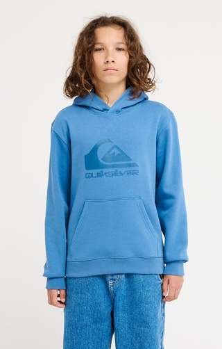 Quiksilver Comp Logo Hoodie Sweatshirt für Jungs in Quiet Harbor Blau 