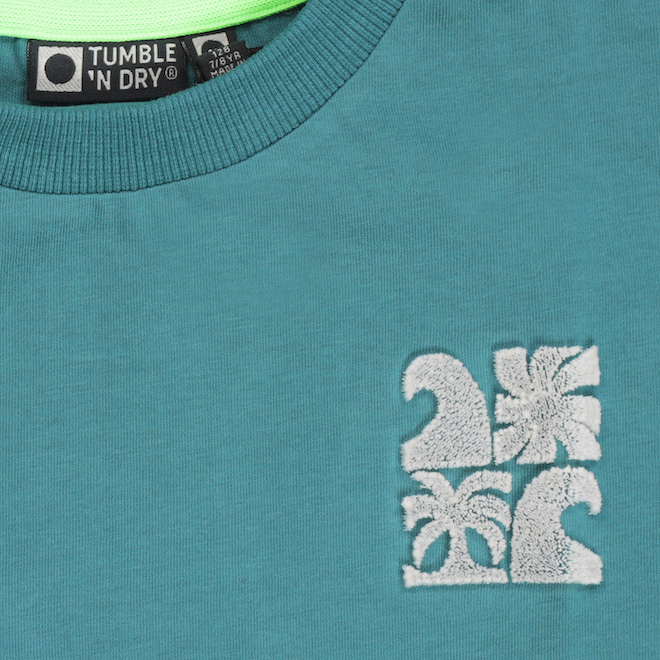 Tumble N Dry Tonga Kurzarm T-Shirt in Petrol Grün - Soleil Tumble N Dry Tonga Kurzarm T-Shirt in Petrol Grün - Soleil
