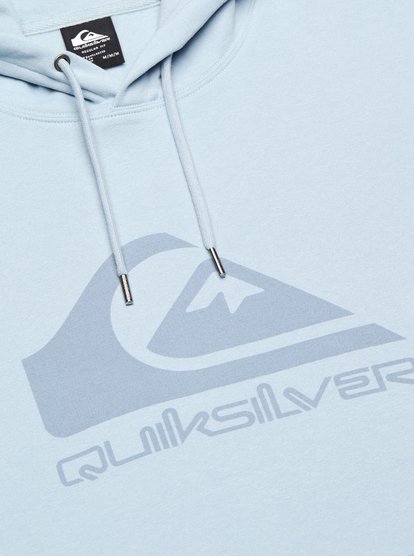 Quiksilver Comp Logo Hoodie Sweatshirt in Eisblau Hellblau 