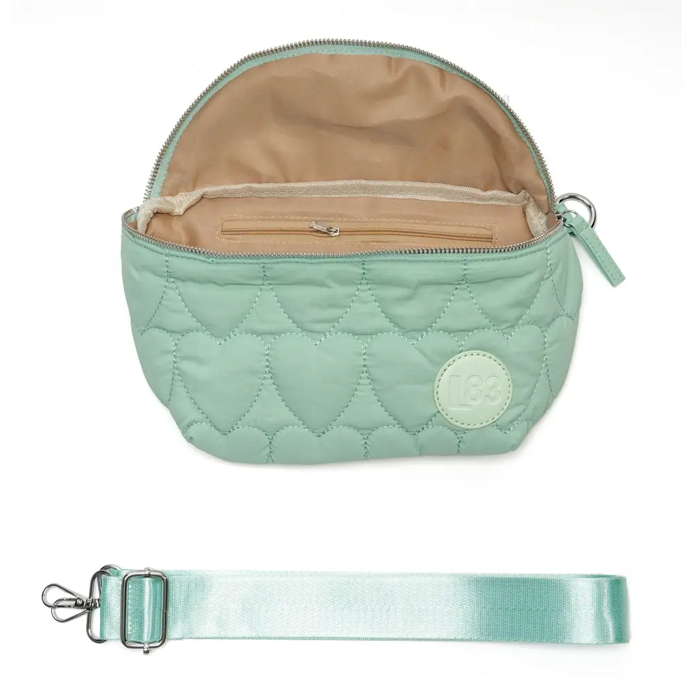LOT83 Crossbody-Tasche Jill Gesteppt mit Herzen - Mint LOT83 Crossbody-Tasche Jill Gesteppt mit Herzen - Mint