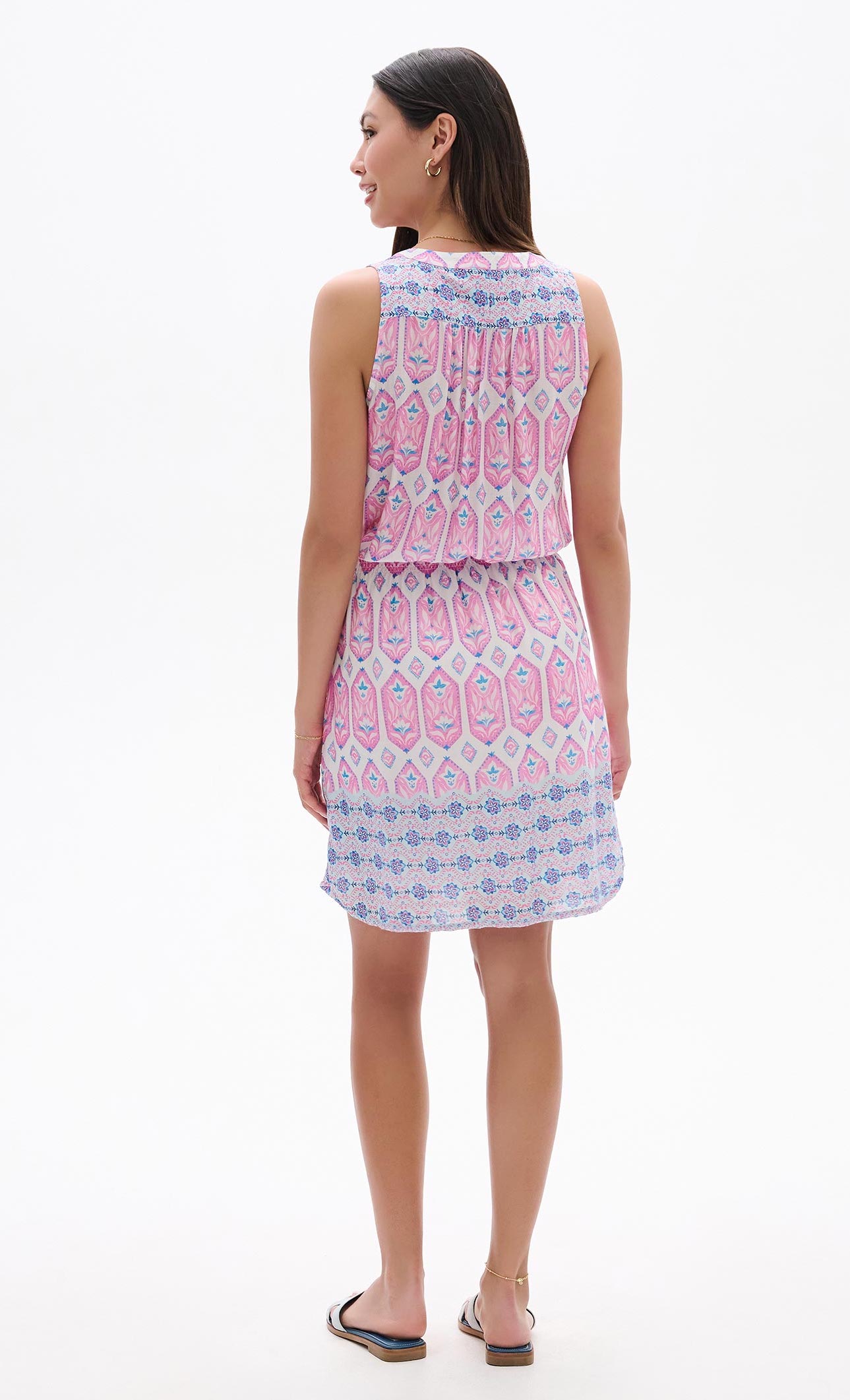 Hatley Chloe Kleid in Pink & Blau - Pressed Flowers Hatley Chloe Kleid in Pink & Blau - Pressed Flowers